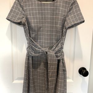 Black and white checkered dress